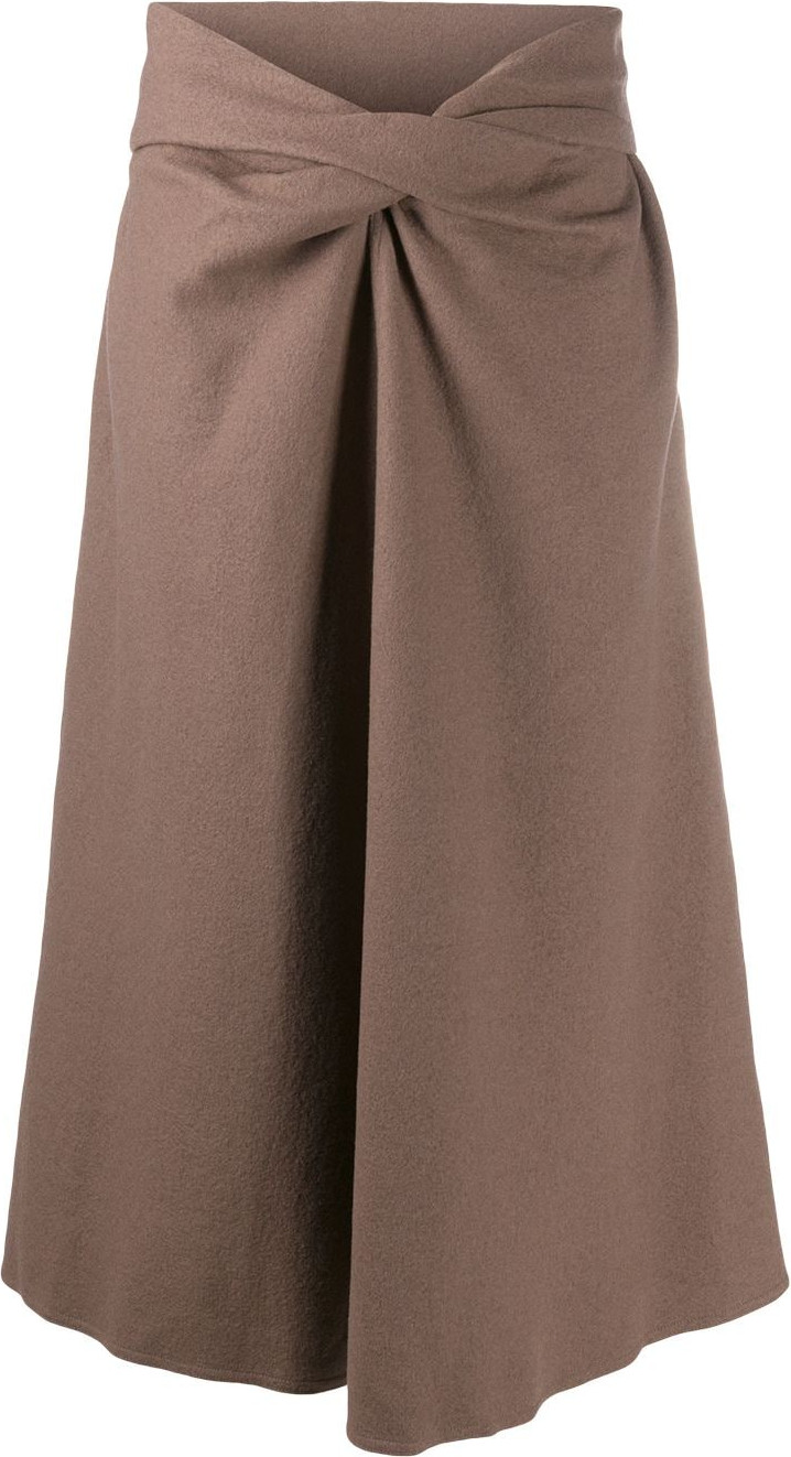 Lemaire - Twist detail midi skirt