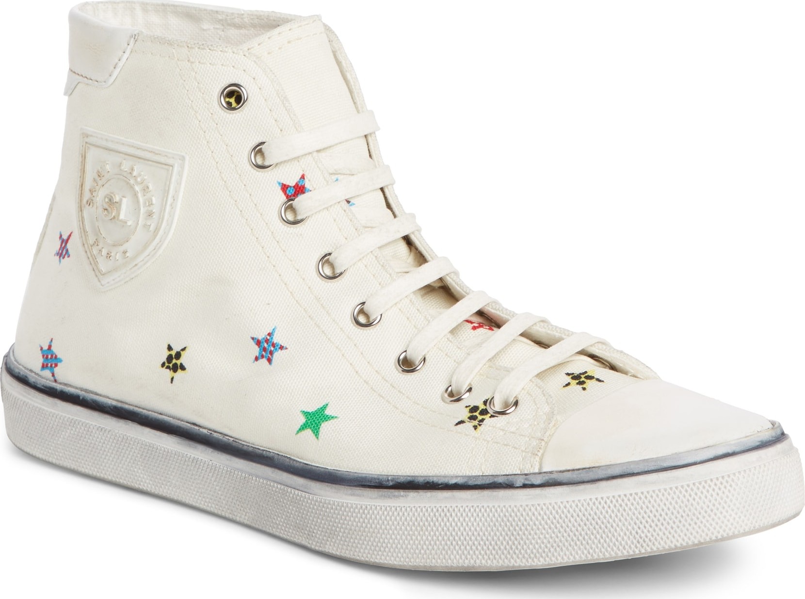 Saint Laurent Bedford Star Mid Top Sneaker