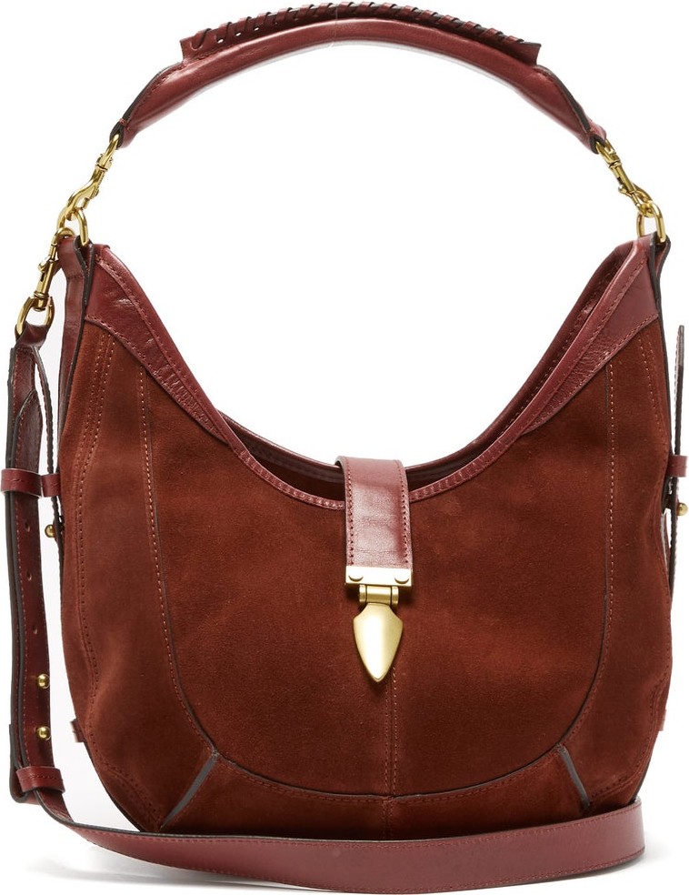 Isabel Marant Kaliko small suede shoulder bag
