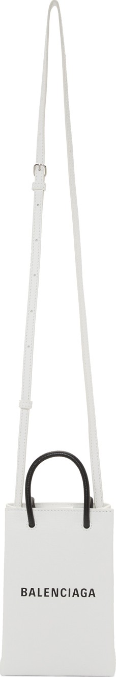 Balenciaga White Everyday Phone Bag
