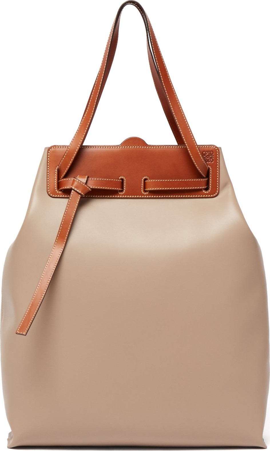 LOEWE Ruk contrast-panel leather tote