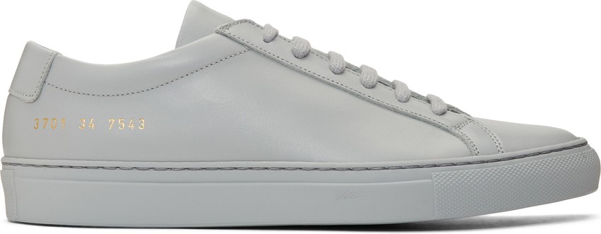 Woman by Common Projects Grey Original Achilles Low Sneakers