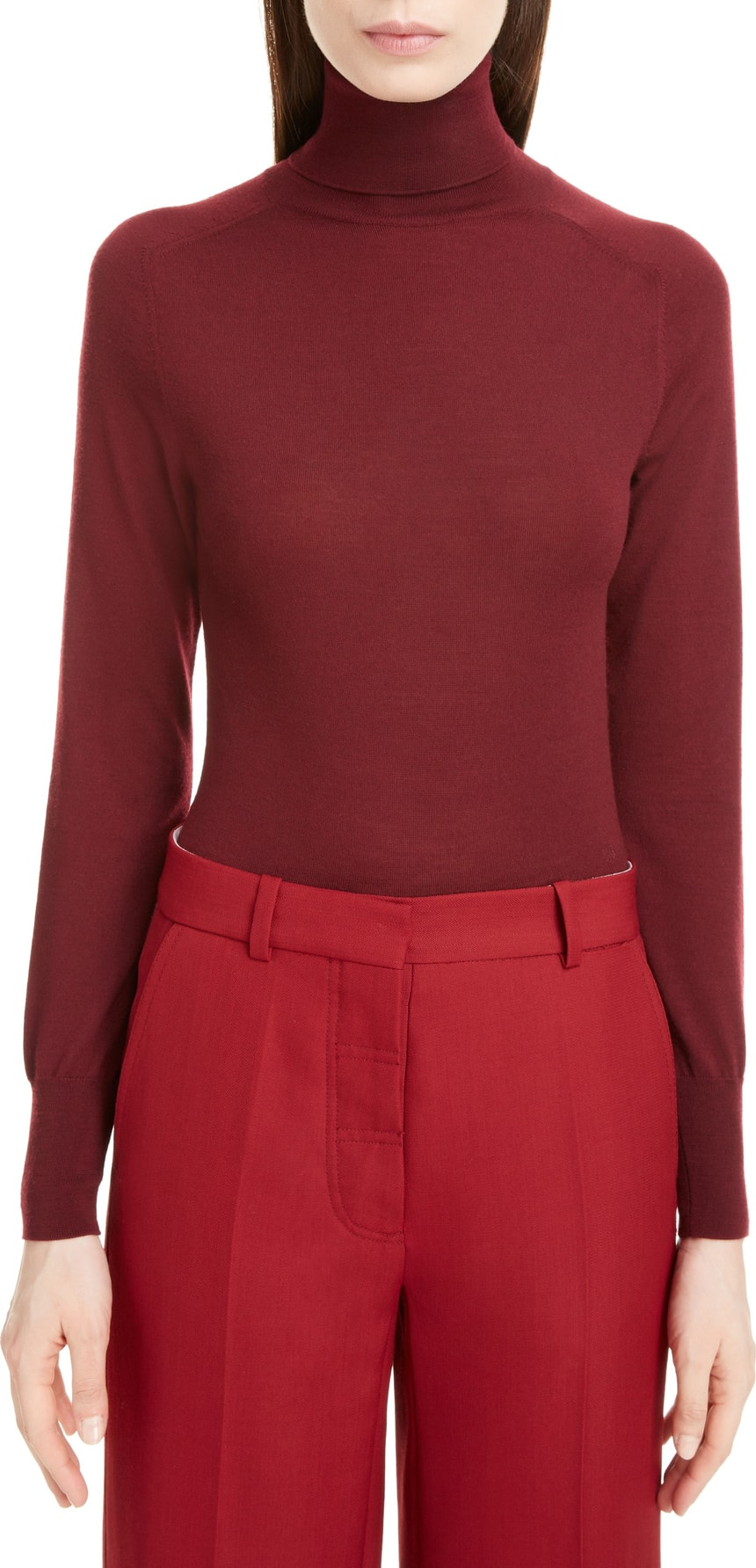Victoria Beckham Turtleneck Merino Wool Sweater