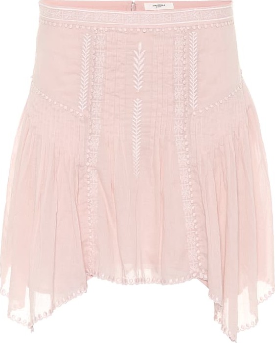 Isabel Marant Etoile Akala embroidered cotton skirt