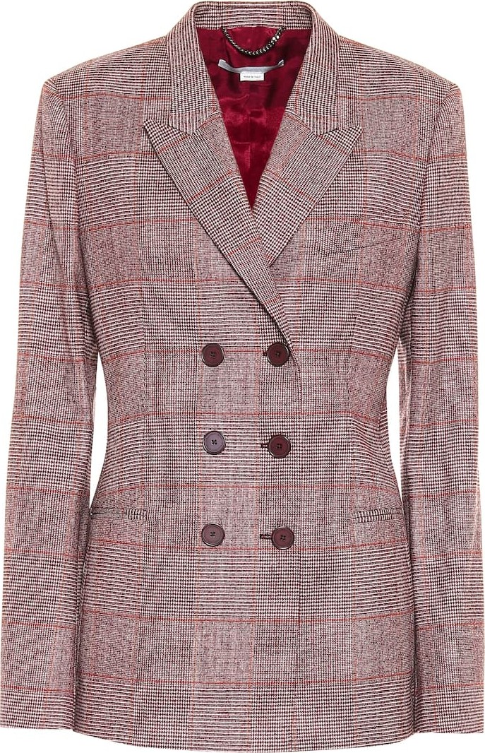 Stella McCartney Double-breasted wool-blend blazer