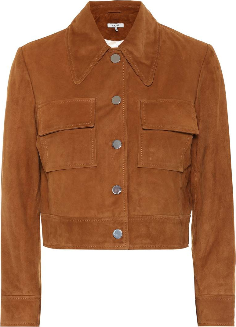 Ganni Salvia suede jacket