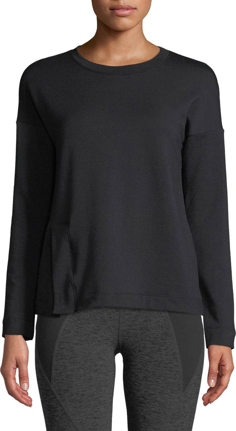 Beyond Yoga Sedona Split-Hem Activewear Sweatshirt