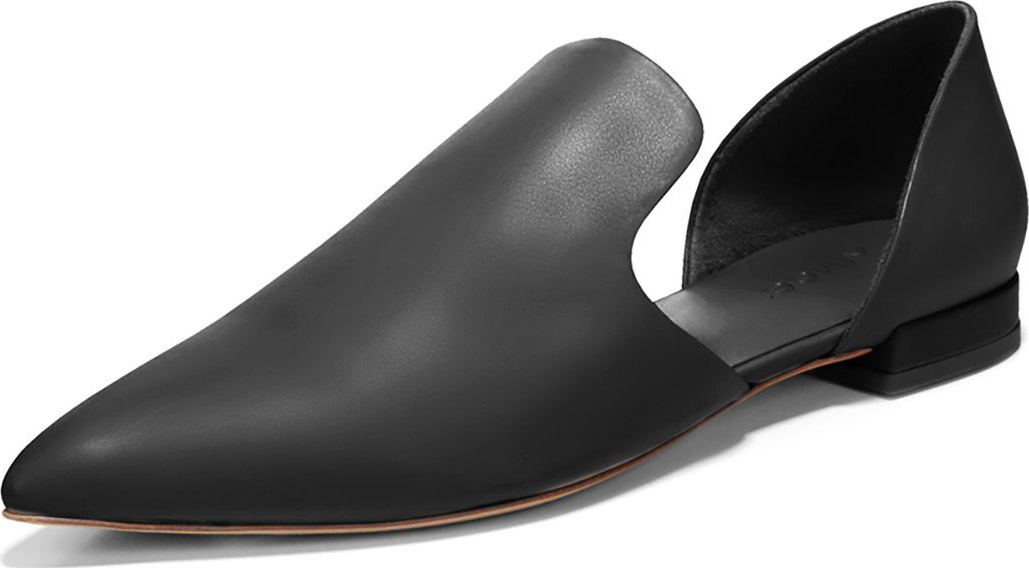 Vince Damris Two-Piece Siviglia Leather Loafer Flat