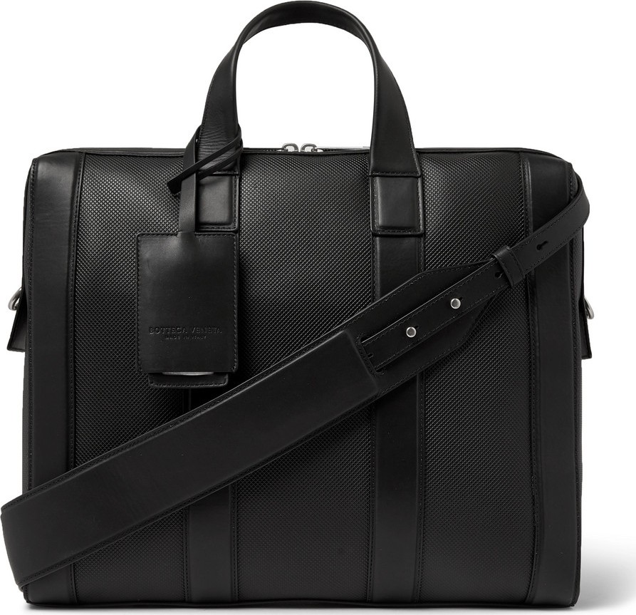 Bottega Veneta Textured-Leather Briefcase
