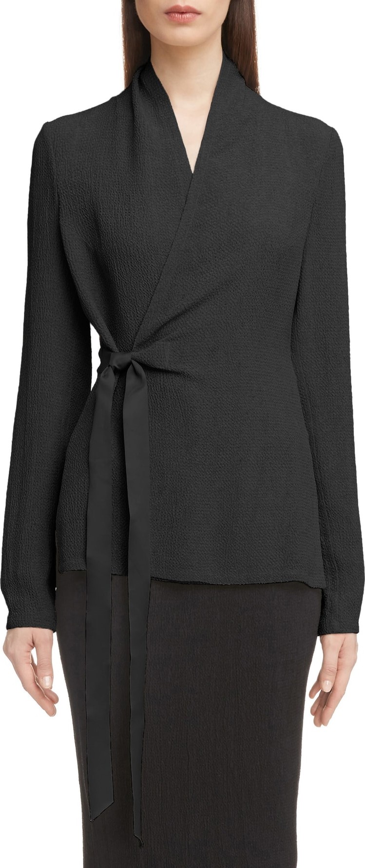 Rick Owens Hammered Wrap Blouse