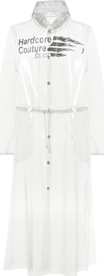 Marine Serre Transparent PU raincoat