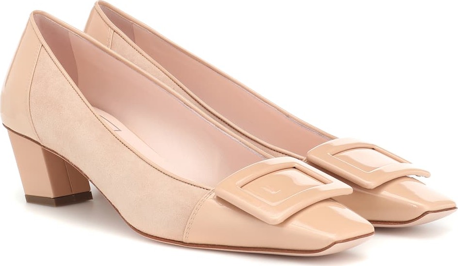 Roger Vivier Belle Vivier suede and leather pumps