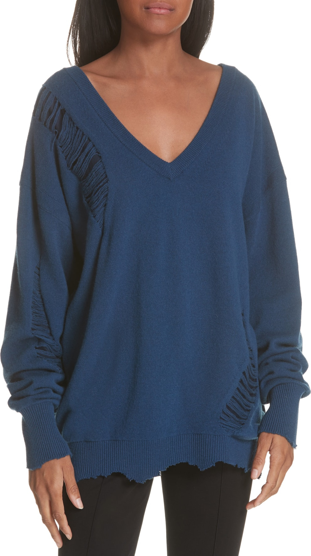 Helmut Lang Distressed Wool Sweater