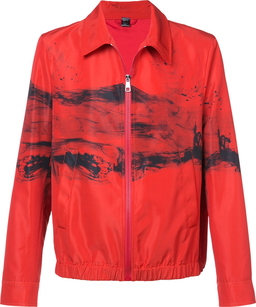 Neil Barrett abstract print jacket