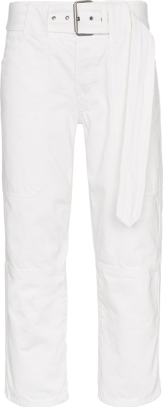Proenza Schouler PSWL belted utility denim pant