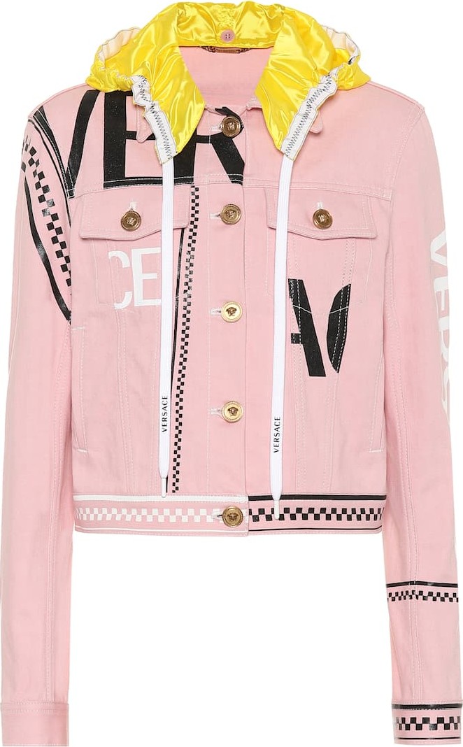 Versace Hooded denim jacket