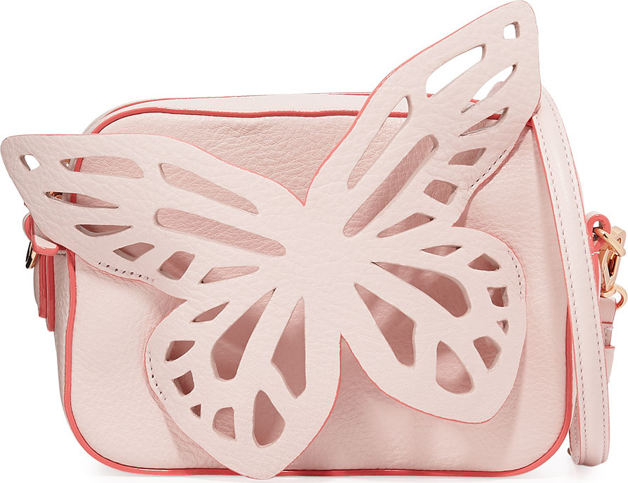 Sophia Webster Flossy Butterfly Crossbody Camera Bag, Sunkissed Pink