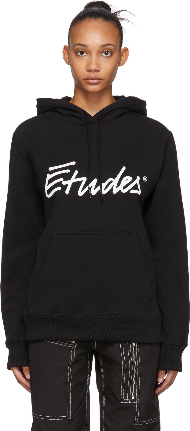 Etudes SSENSE Exclusive Black Signature Hoodie