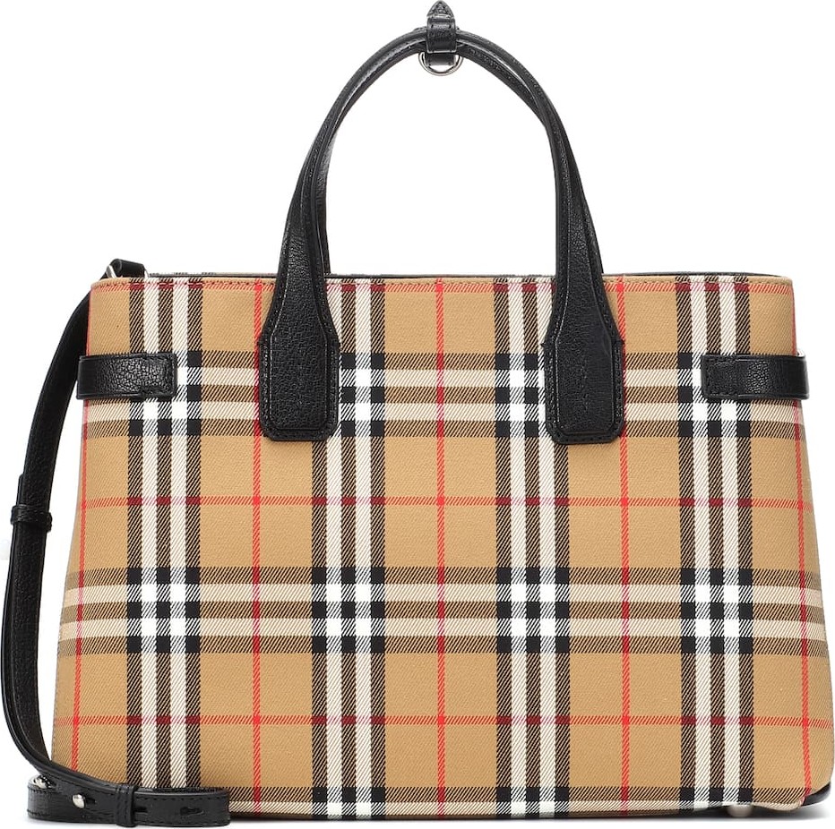 Burberry London England The Medium Banner check tote