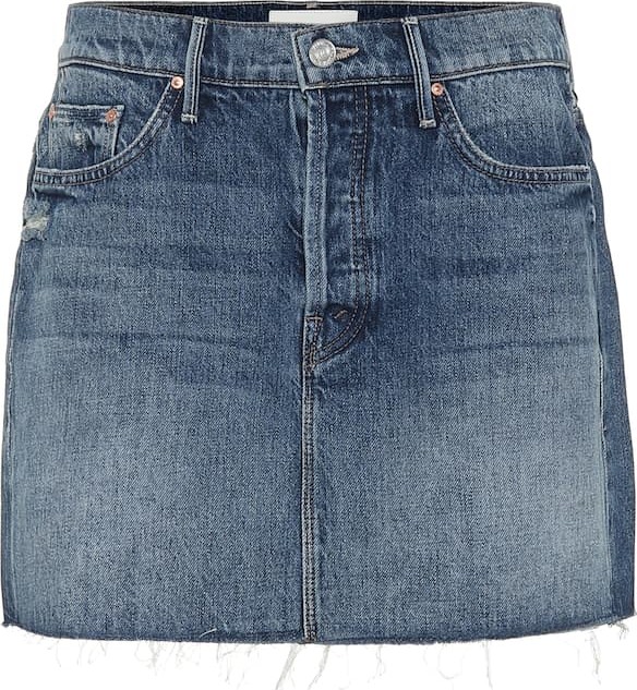 MOTHER The Vagabond denim miniskirt