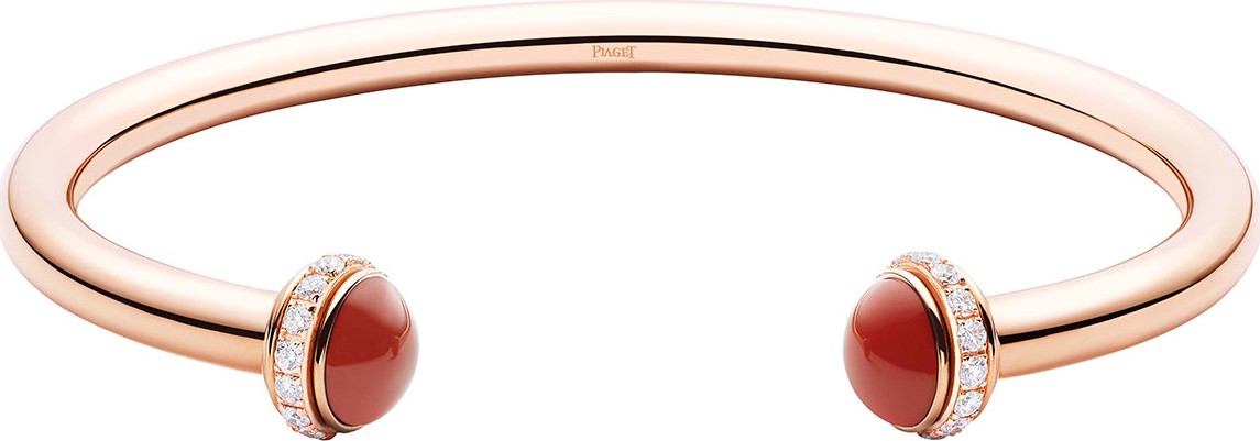 Piaget Possession Medium Lapis Carnelian Bracelet in 18K Red Gold, Size M