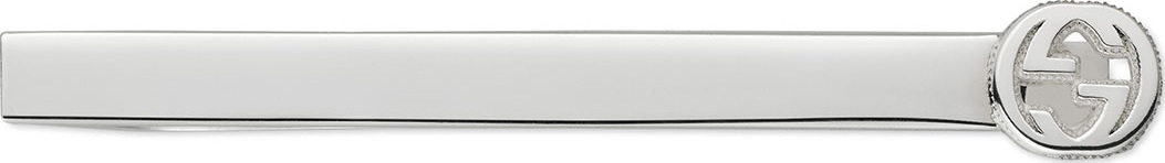 Gucci Sterling Silver Interlocking G Tie Bar