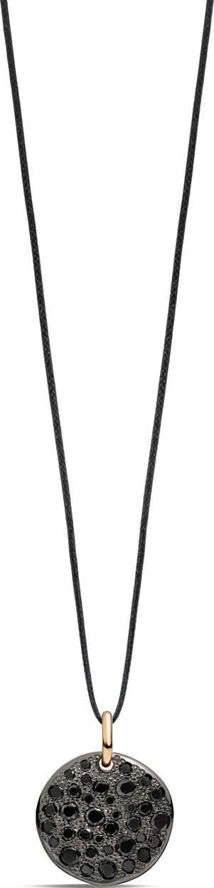 Pomellato 18k Sabbia Black Diamond Pendant