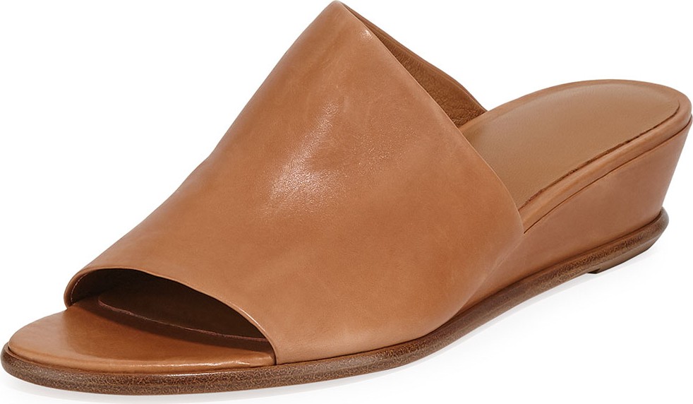 Vince Duvall Leather Wedge Sandals