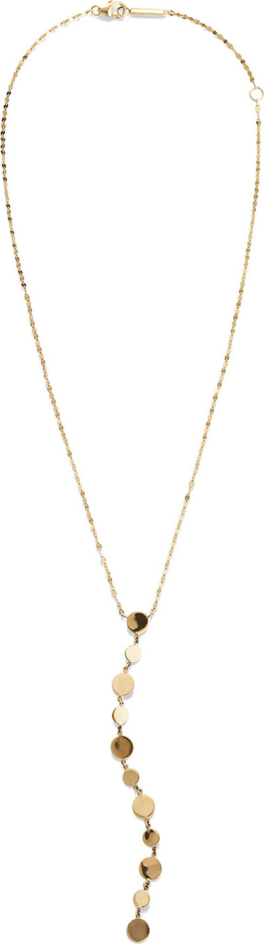 Lana Legacy 14k Gold Disc Y-Drop Necklace