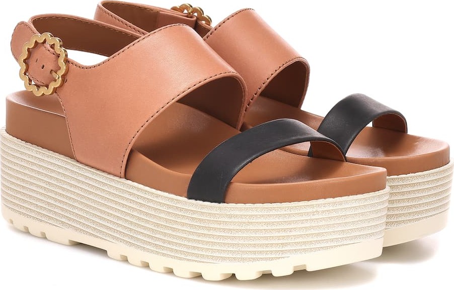 See By Chloé Leather platform sandals