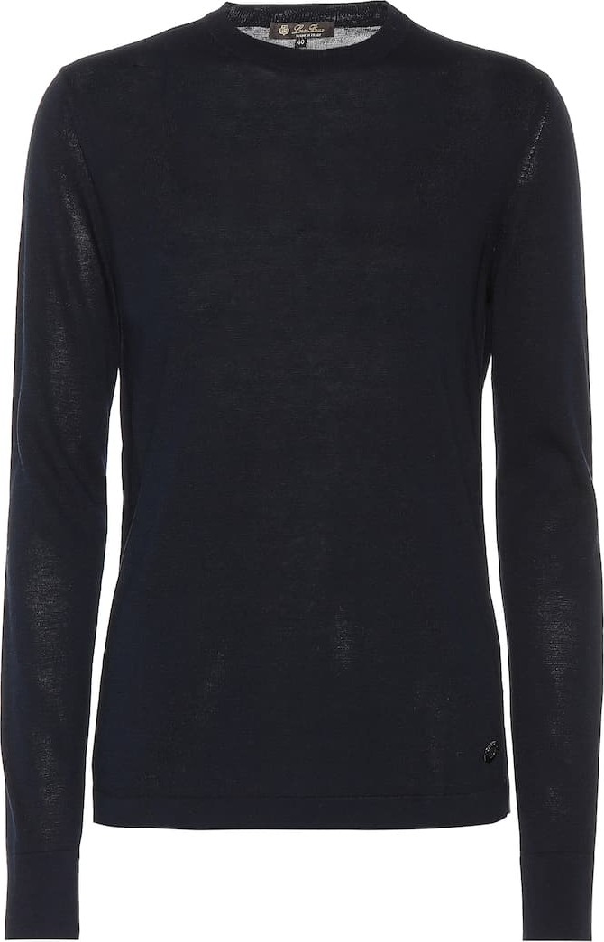 Loro Piana Silk and cotton crewneck sweater