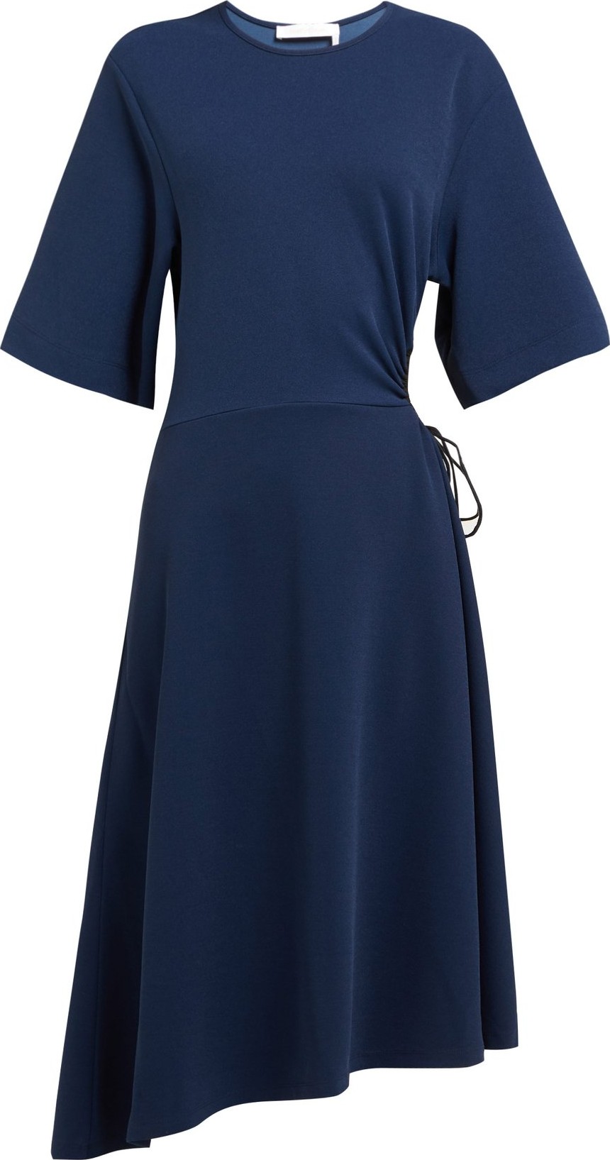 See By Chloé Drawstring cut-out crepe midi dress