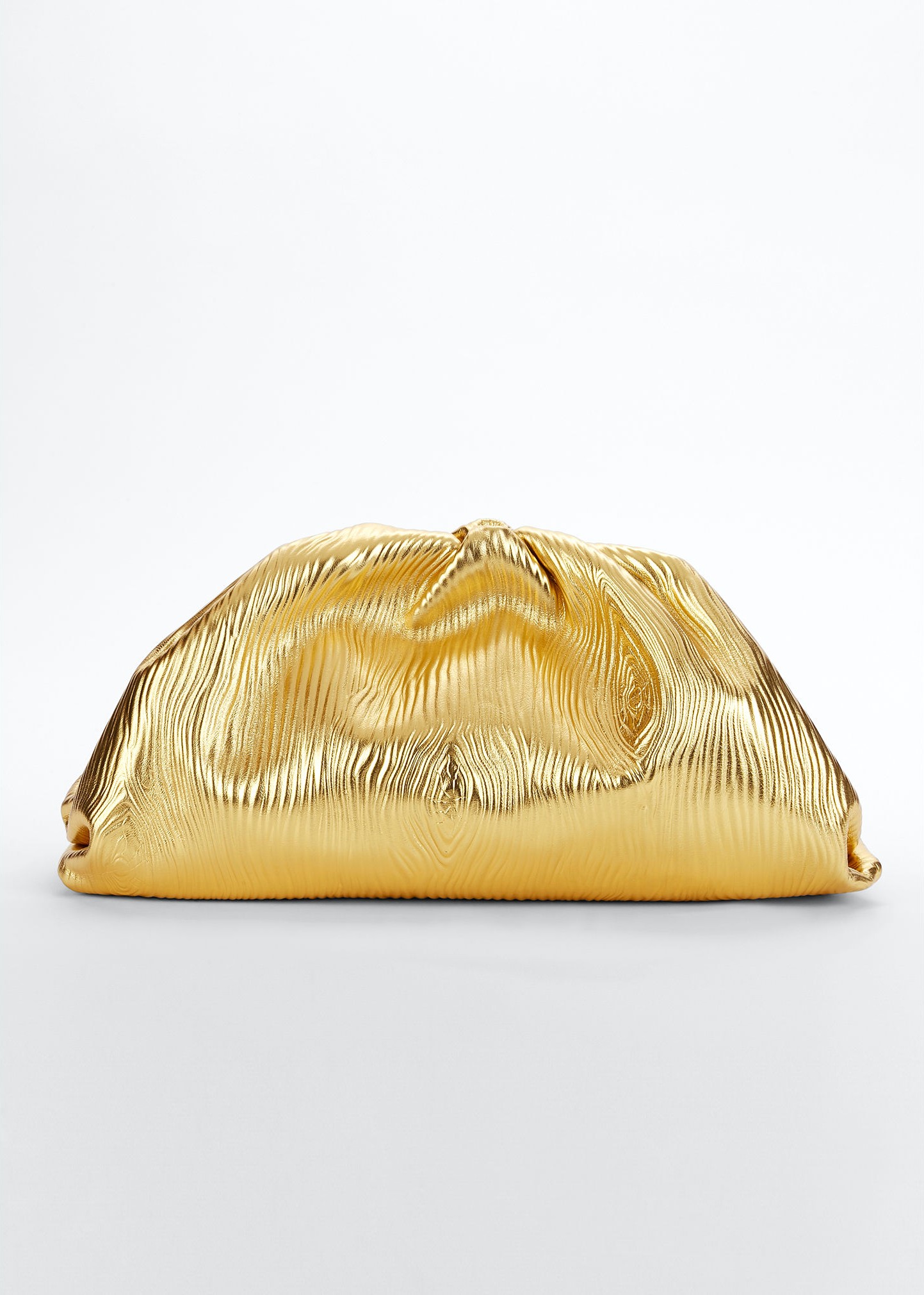Bottega Veneta Large Metallic Pouch Bag