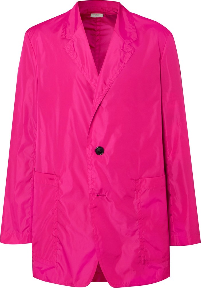 Dries Van Noten Fuchsia Unstructured Shell Blazer
