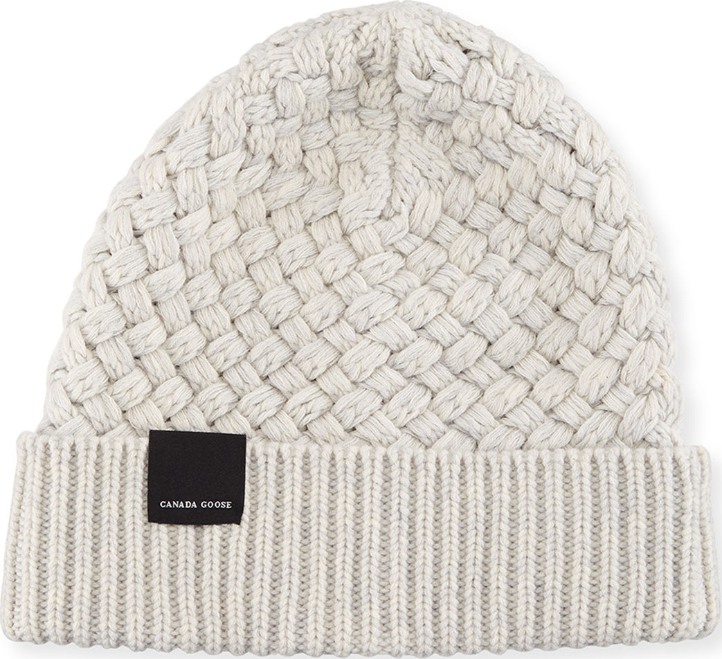 Canada Goose Basket-Stitch Wool Toque Hat