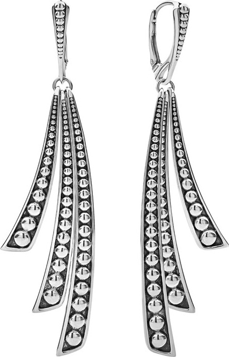 LAGOS Signature Caviar Triple Drop Earrings
