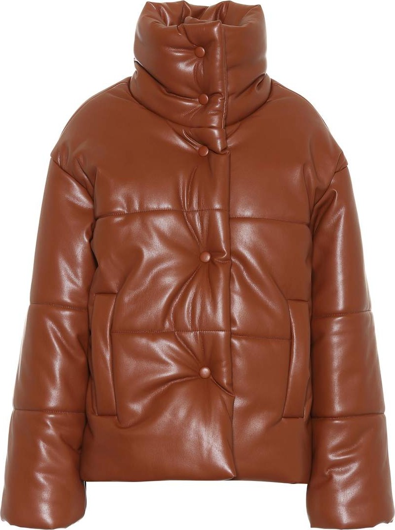 Nanushka Hide faux leather puffer jacket