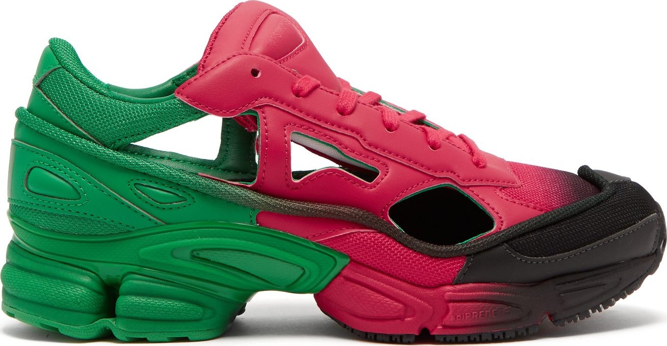 Raf Simons X Adidas Replicant Ozweego mesh and leather trainers