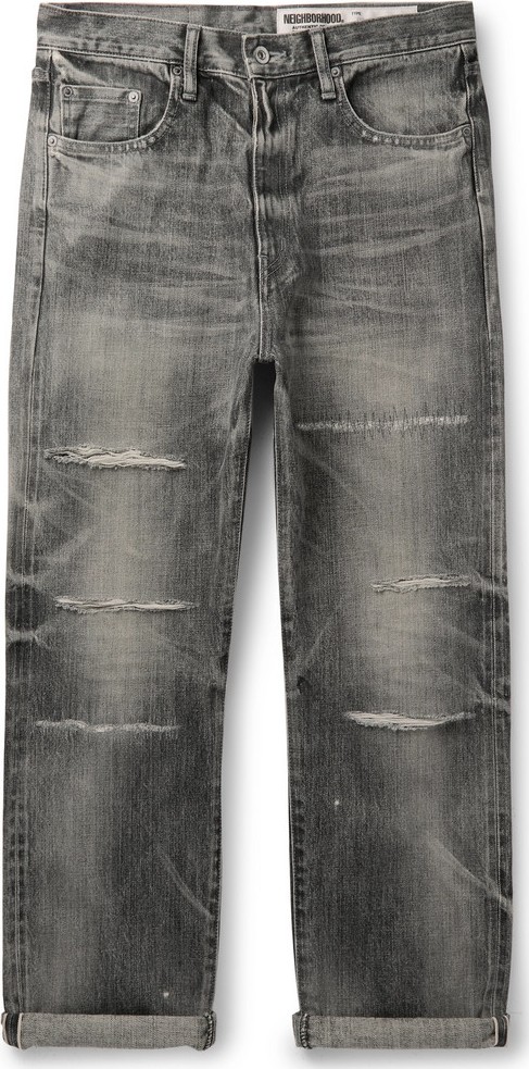 Neighborhood Claw Distressed Selvedge Denim Jeans