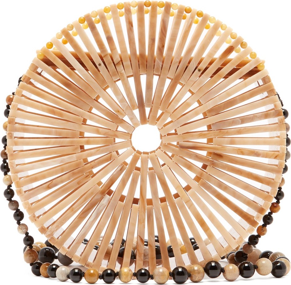 Cult Gaia Luna beaded cross-body bag