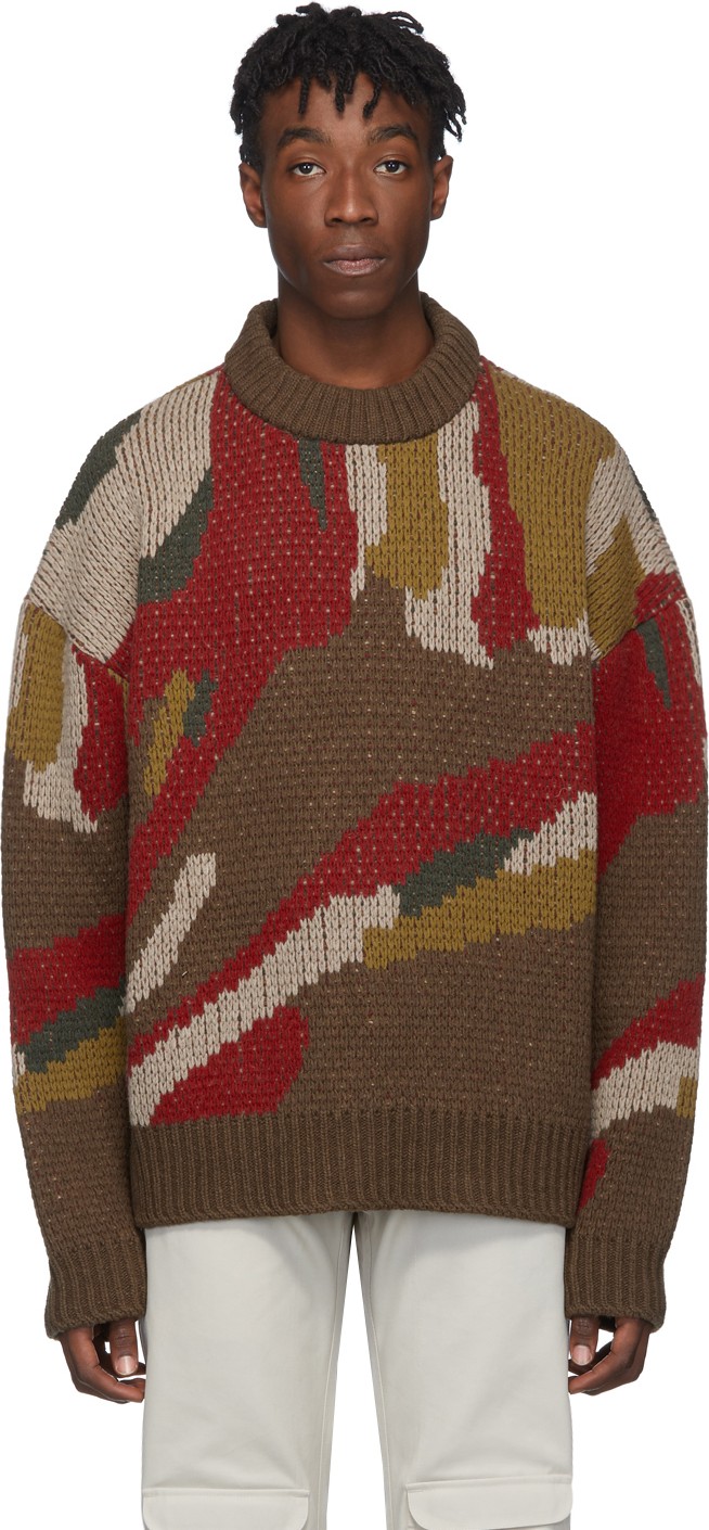 Han Kjobenhavn Brown & Multicolor Bulky Sweater