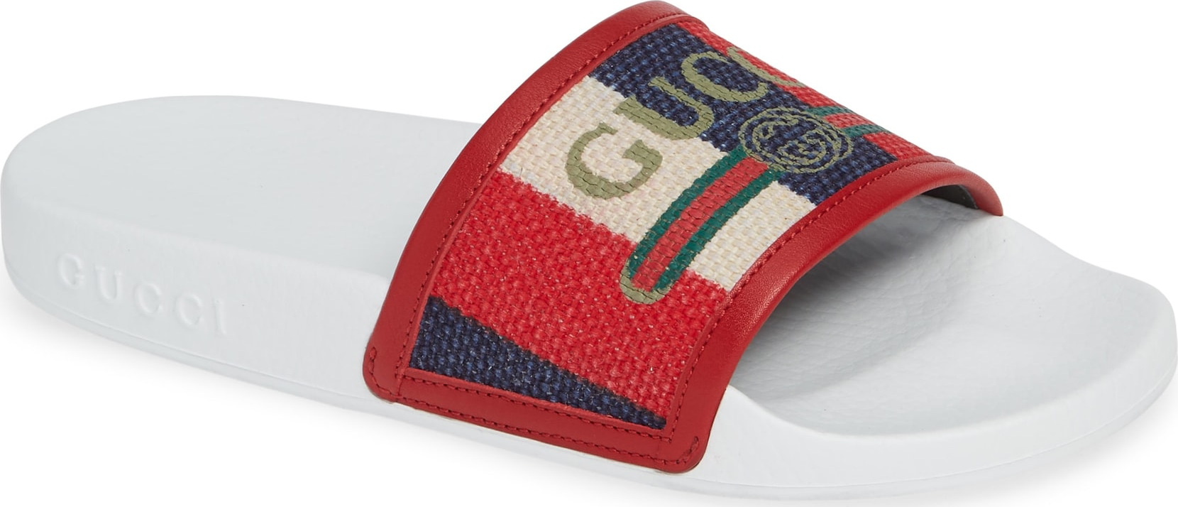 Gucci Sylvie Stripe Slide Sandal