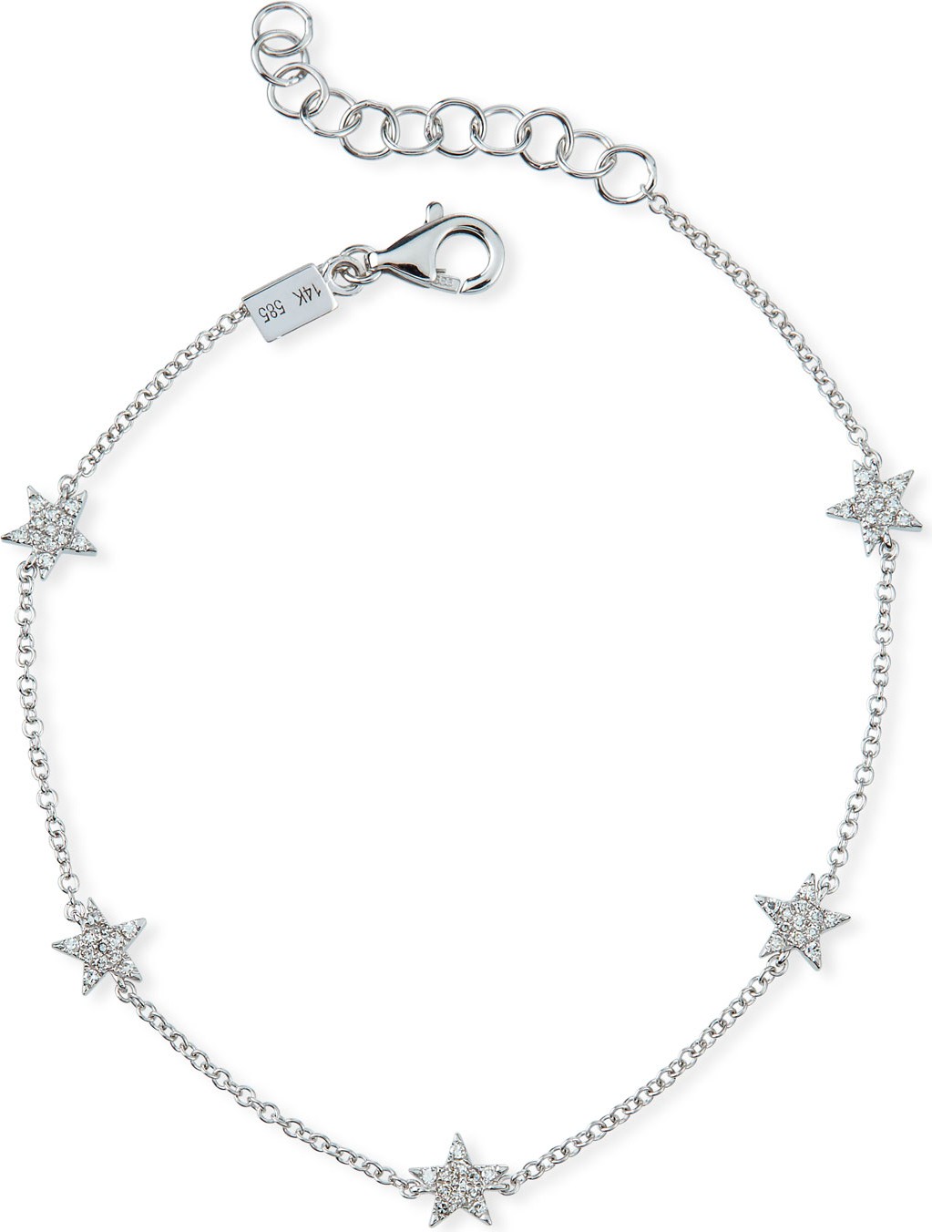 EF Collection 5 Mini Diamond Star Bracelet