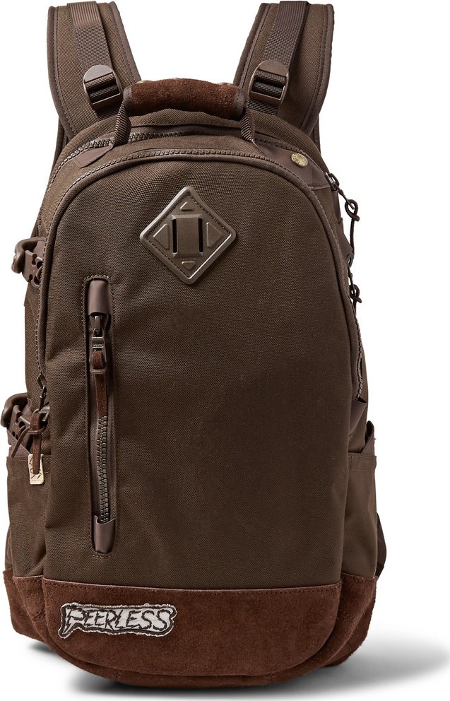 Visvim Suede-Trimmed Cordura Nylon Backpack