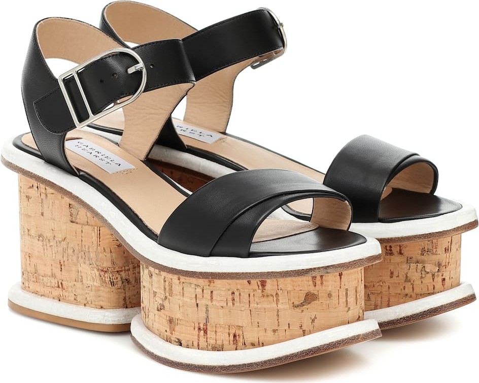 Gabriela Hearst Harrigan leather platform sandals