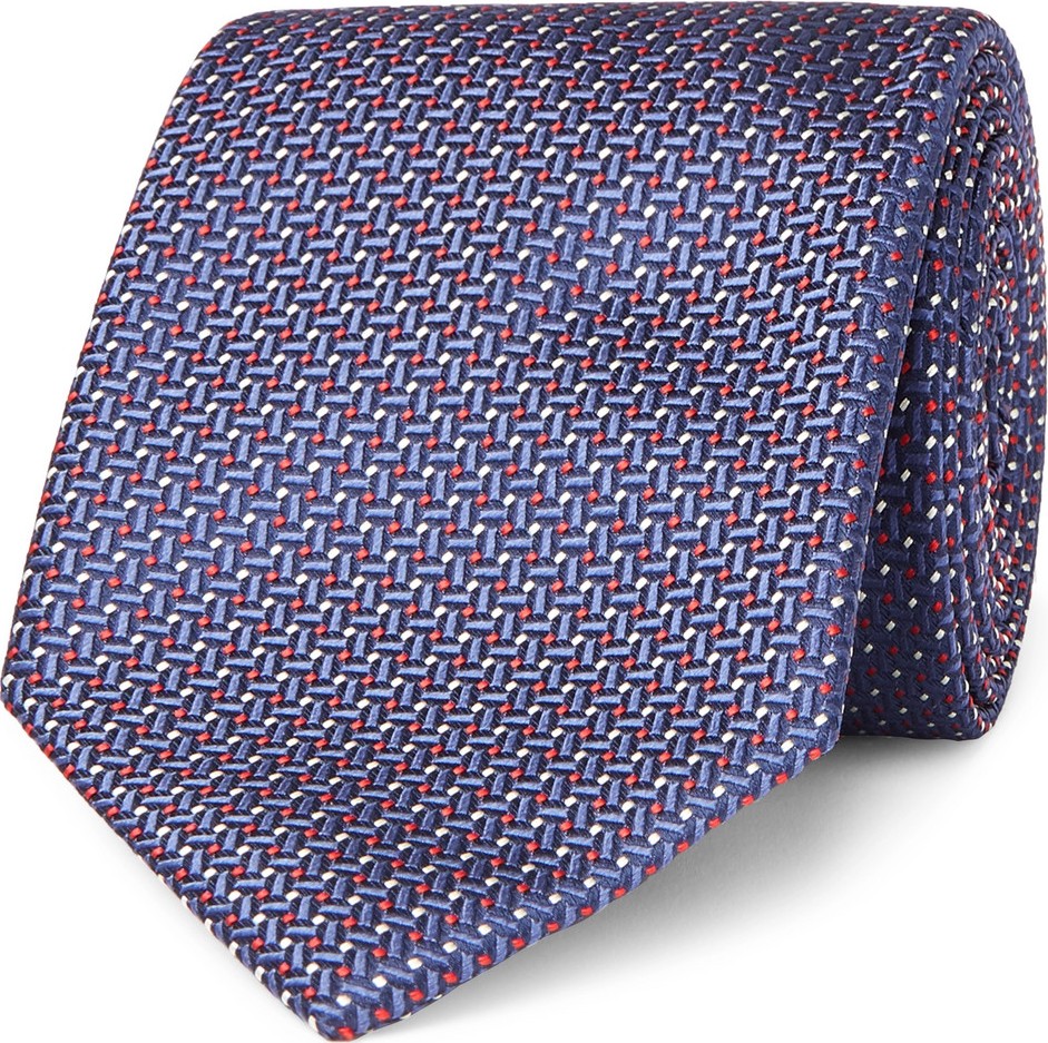 Brioni 8cm Silk-Jacquard Tie