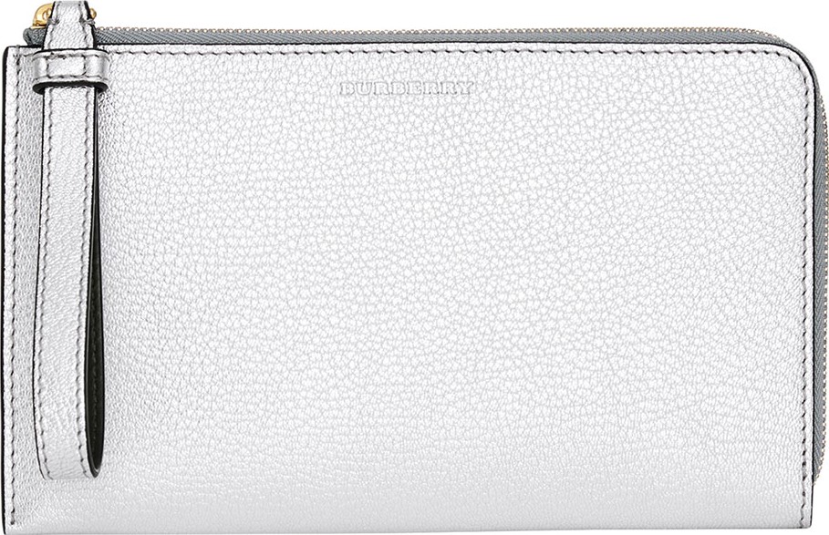Burberry London England Nolan Metallic Leather Wallet