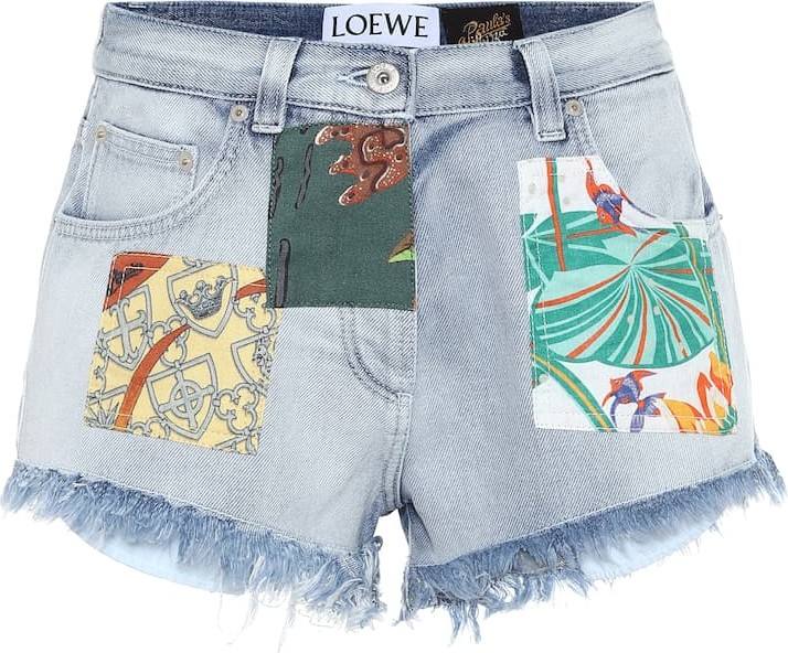 LOEWE Paula's Ibiza high-rise denim shorts