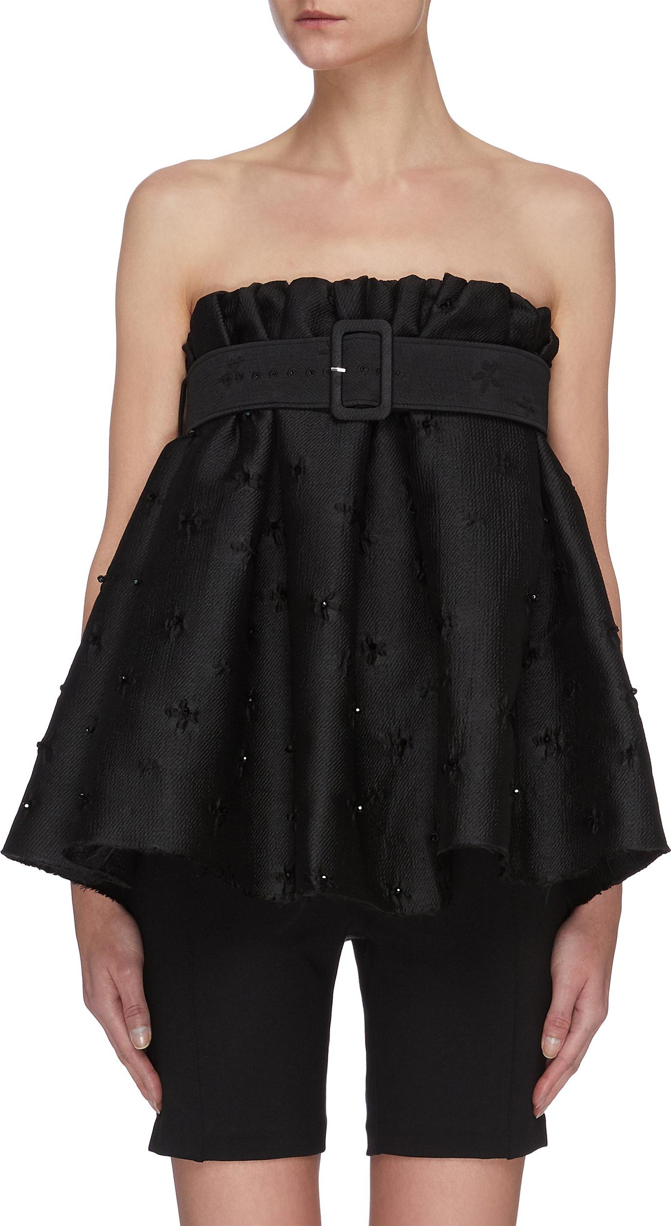 Shushu/Tong Belted Tube Top