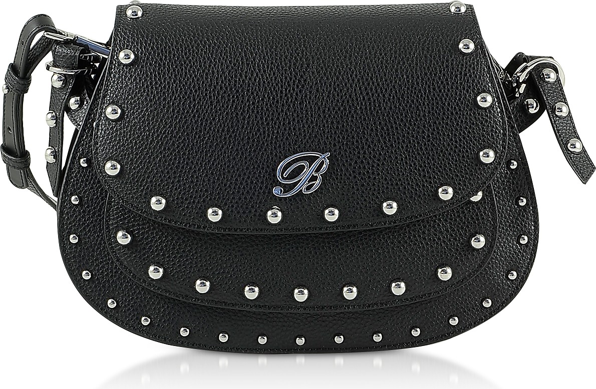 Blumarine Andrea Black Leather Crossbody Bag